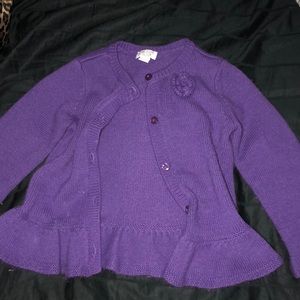 Girl’s 3T  purple button down cardigan